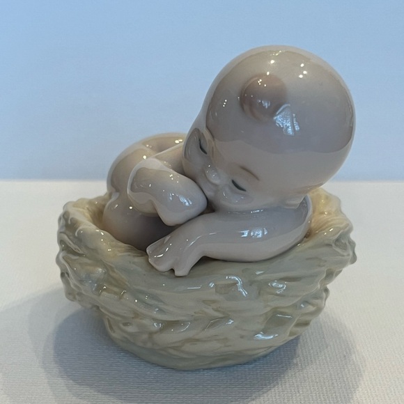 Lladro Nao “Where Do Babies Come From”? Nest - Picture 2 of 7